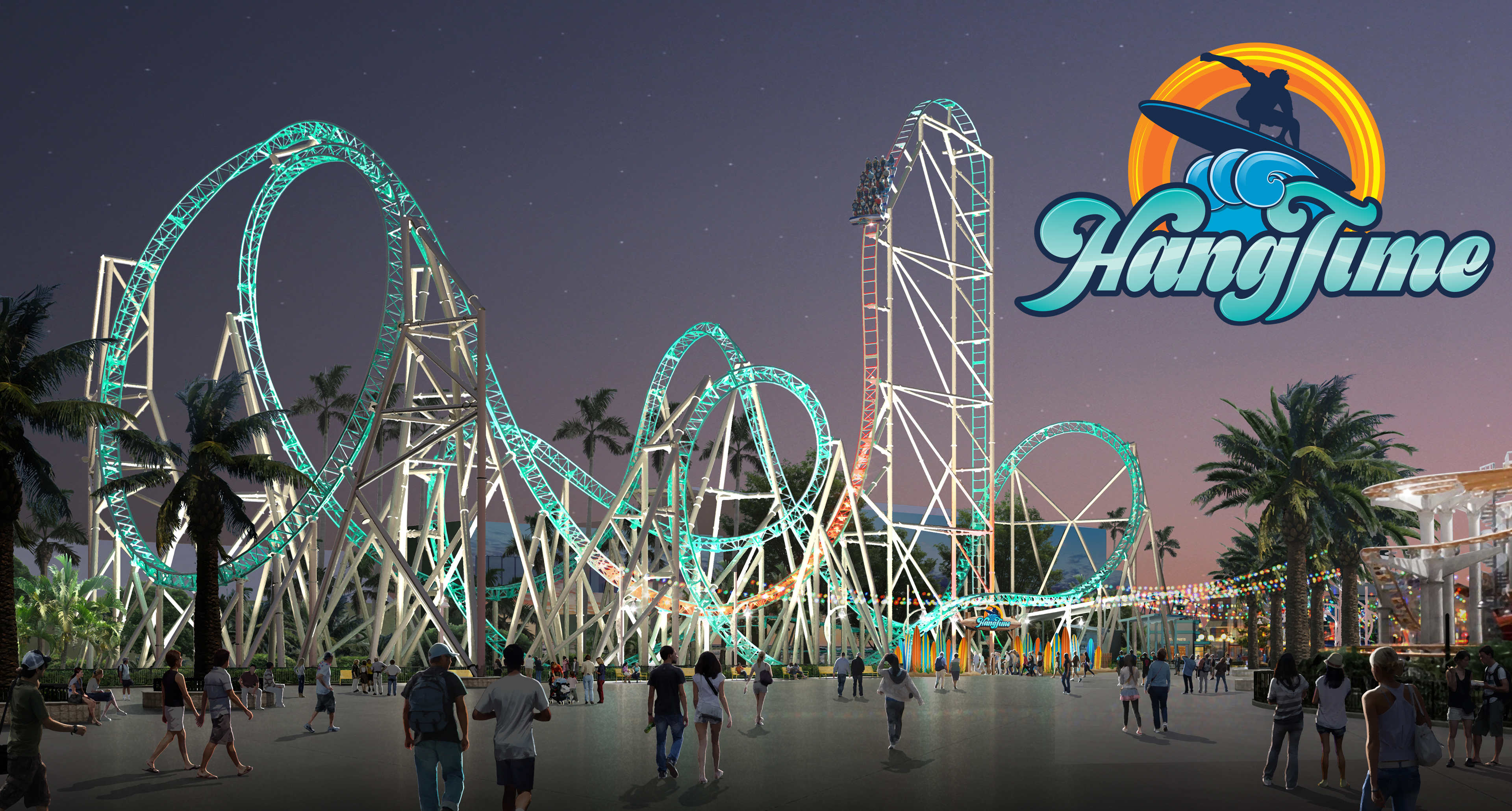 HangTime Night Time Rendering With Logo